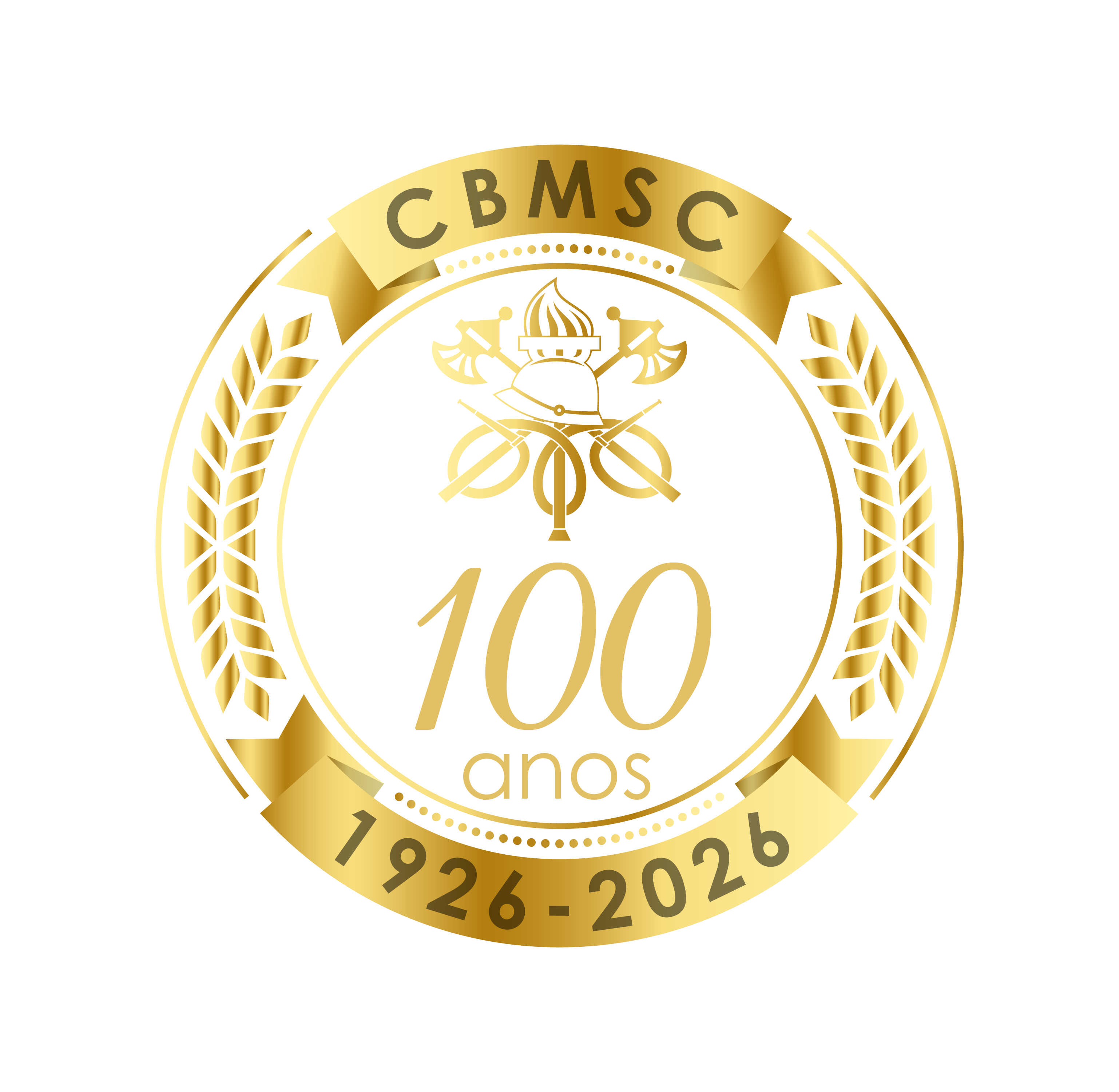 Logo Centenário CBMSC